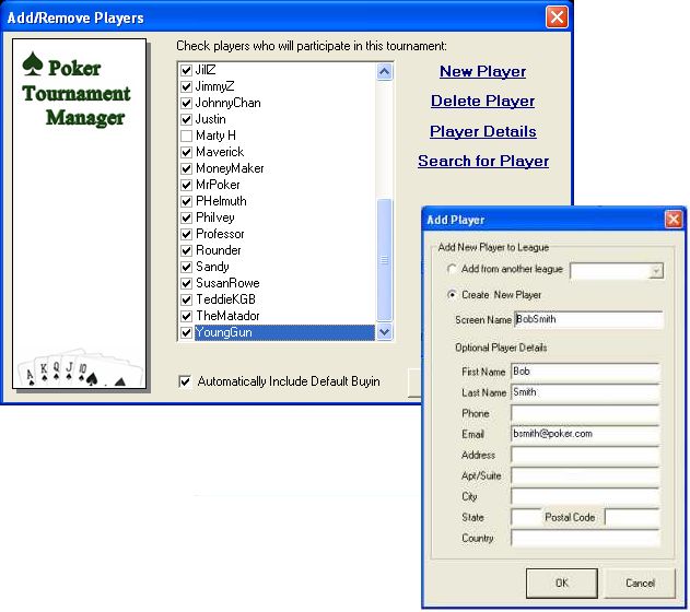 Online poker tournament software