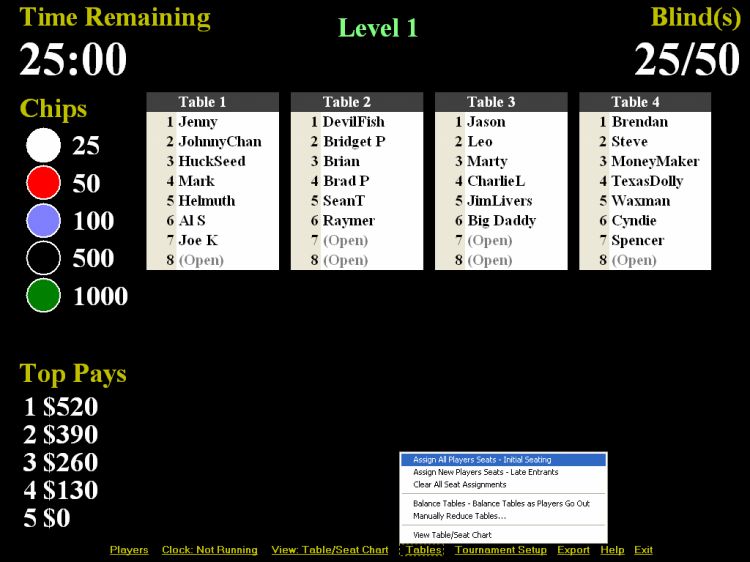 Poker Tournament Manager Poker Tournament Software